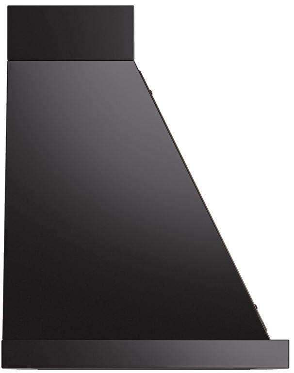 Ilve UANB36BKB Nostalgie 36 Inch Glossy Black Wall Mount Range Hood