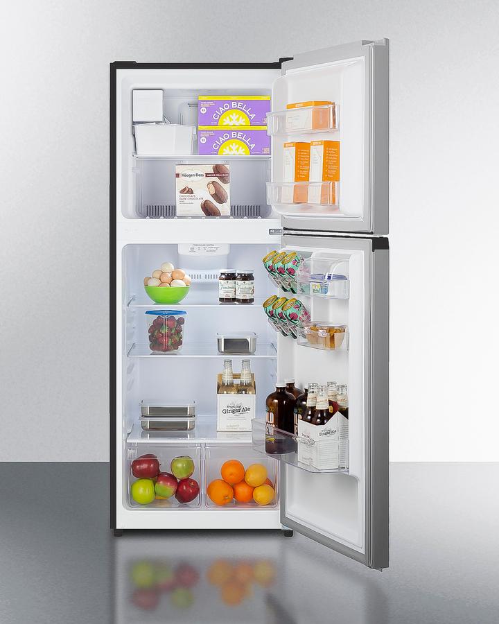 Summit FF1089PLIM 24" Wide Top Mount Refrigerator-Freezer With Icemaker