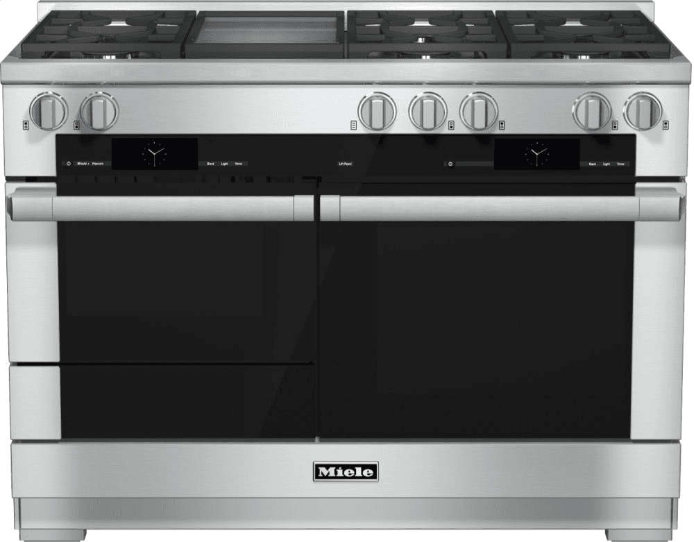 Miele HR19562LP 48 Inch Range Dual Fuel With M Touch Controls, Moisture Plus And M Pro Dual Stacked Burners