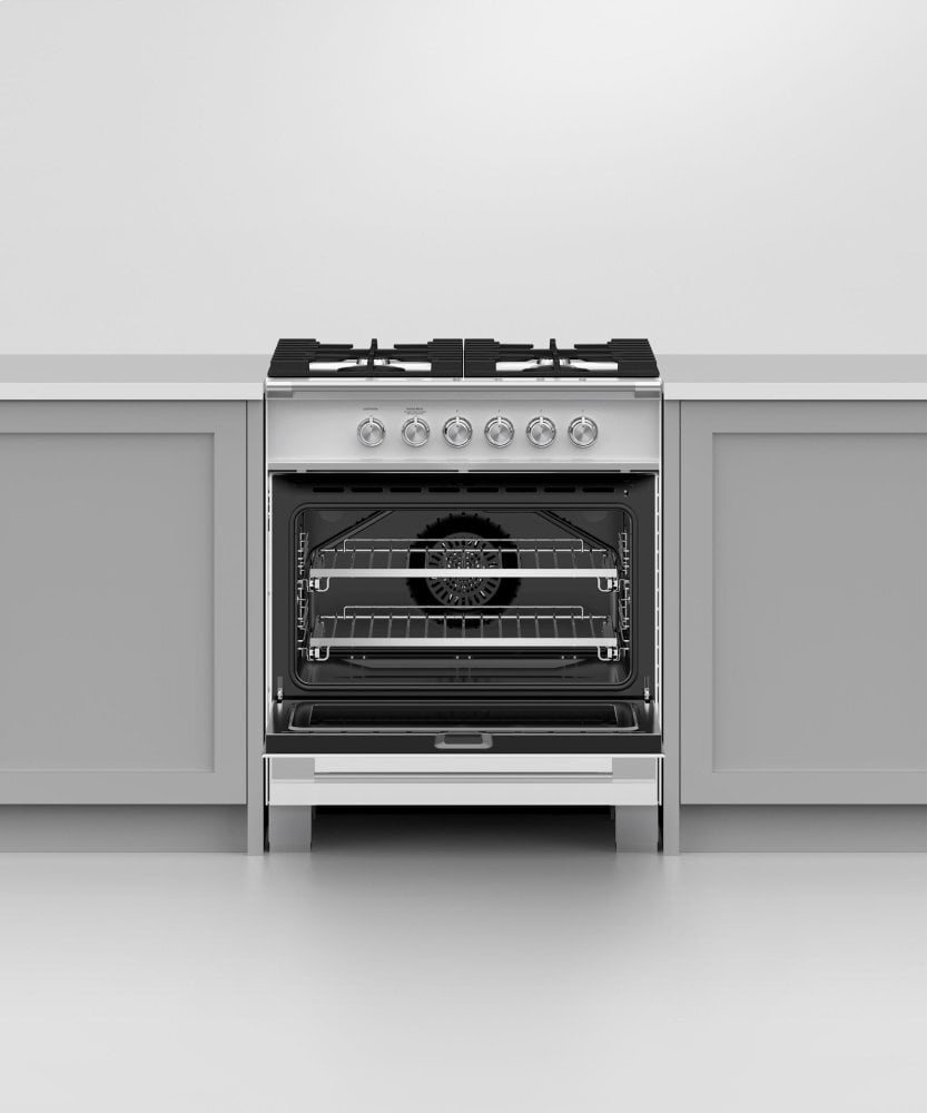 Fisher & Paykel OR30SCG4W1 Gas Range, 30", 4 Burners