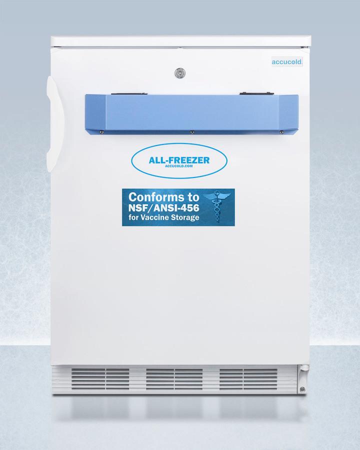 Summit VT65MLVAC456 24" Wide Built-In All-Freezer, Certified To Nsf/Ansi 456 Standard For Vaccine Storage