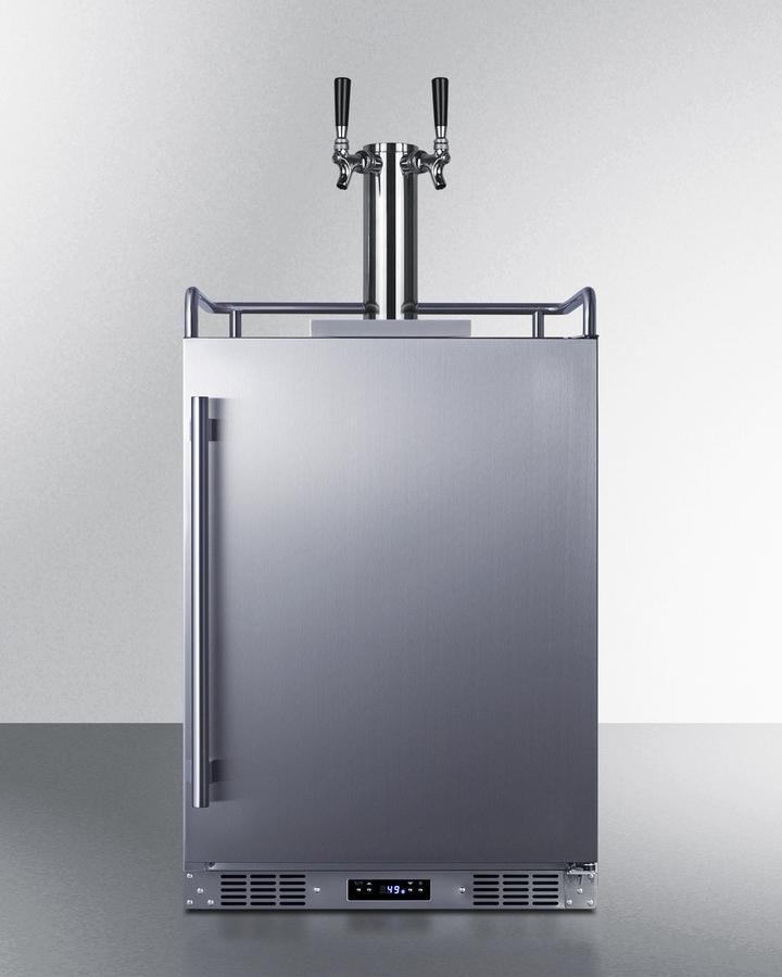 Summit SBC683OSTWIN 24" Wide Built-In Outdoor Beer Kegerator