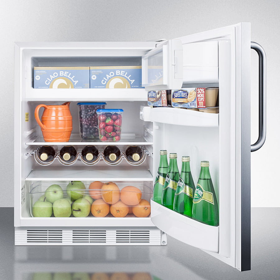 Summit CT661WSSTBADA 24" Wide Refrigerator-Freezer, Ada Compliant