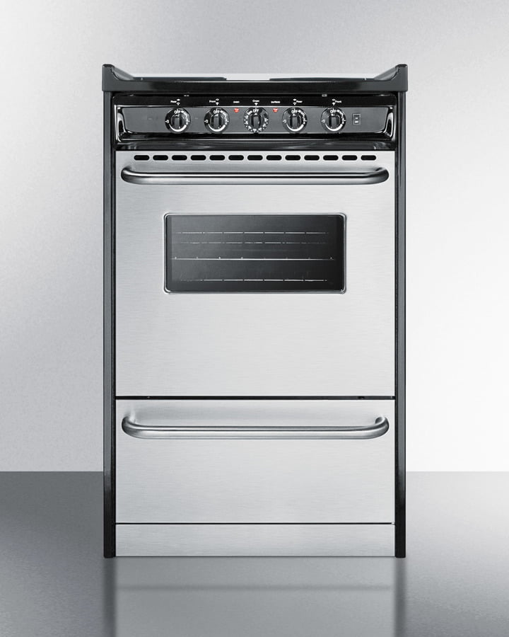 Summit TEM110BRWY 20" Wide Electric Coil Range