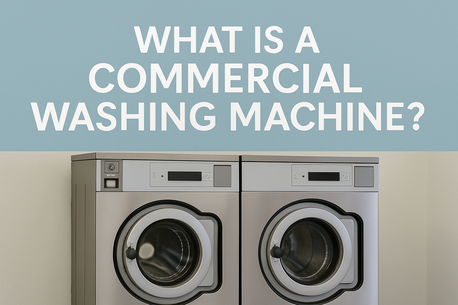 What Is a Commercial Washing Machine?