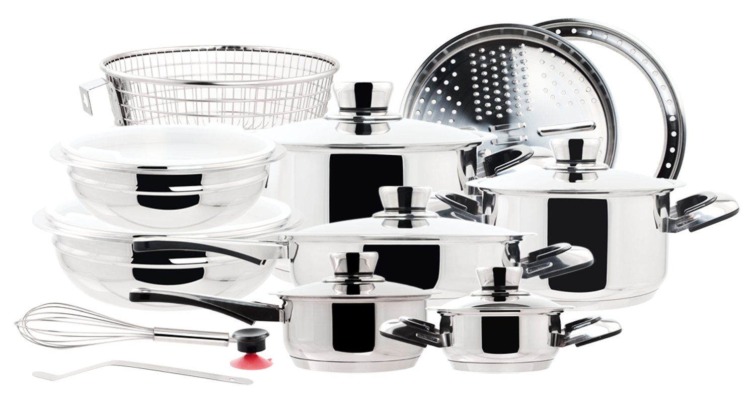 Nutri-Stahl 22-PC Cookware Set