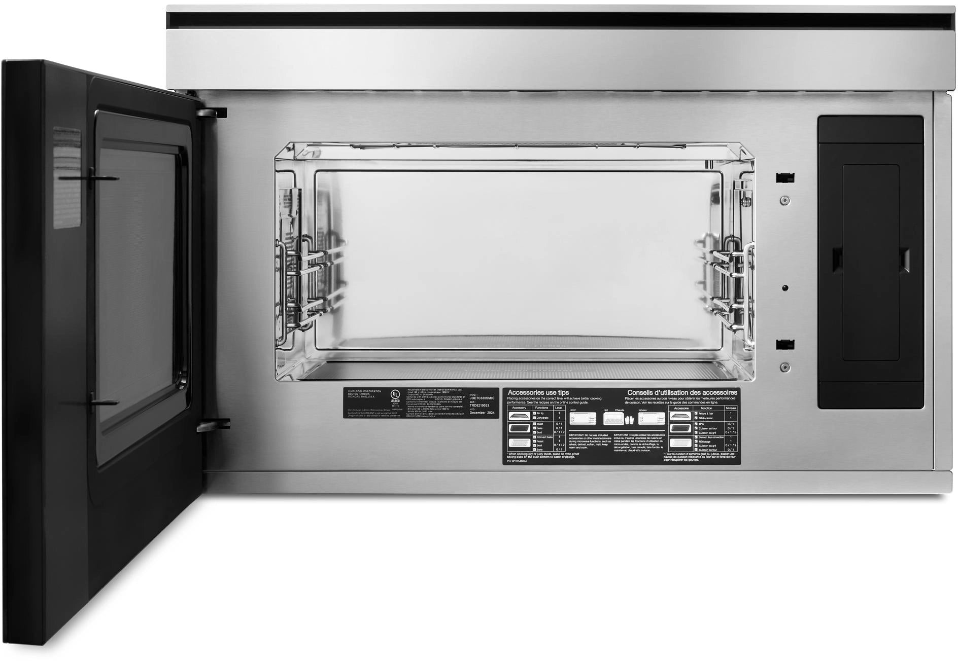 Jennair JOETC330SL Rise™ 7-In-1 Flush, Built-In Microwave Oven With Air Fry