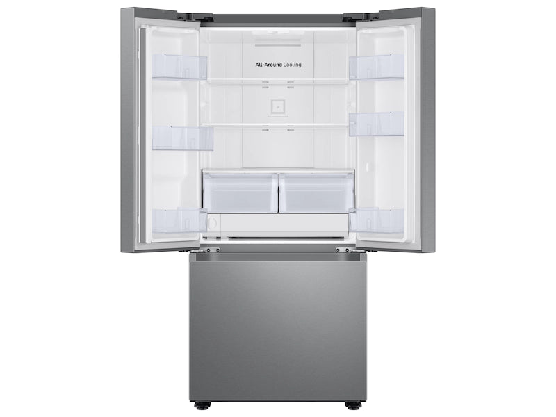 Samsung RF22A4221SR 22 Cu. Ft. Smart 3-Door French Door Refrigerator With External Water Dispenser In Fingerprint Resistant Stainless Steel