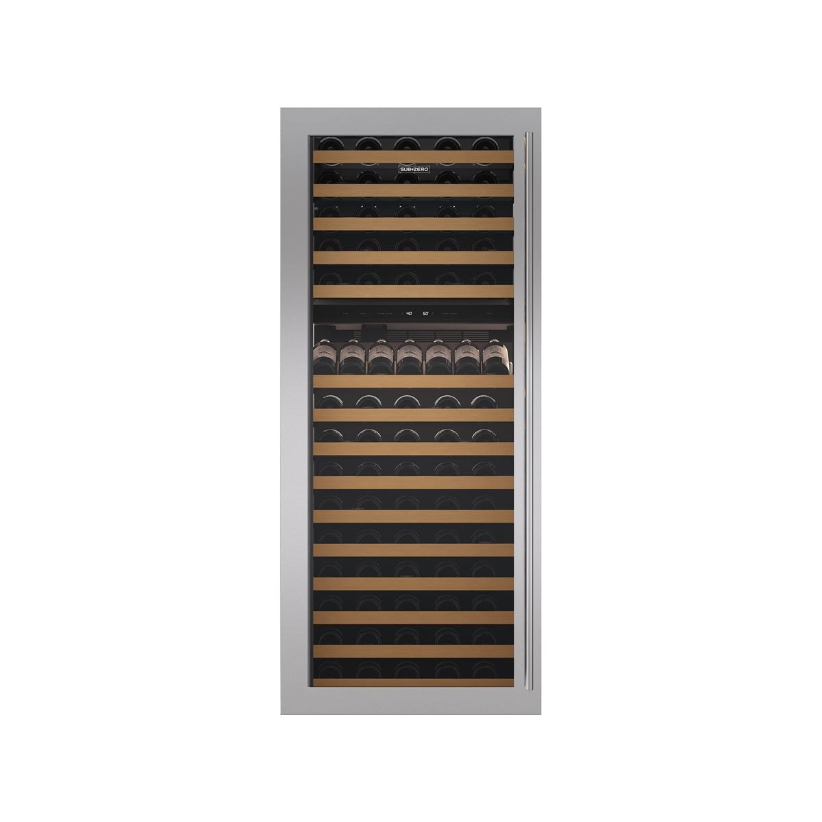 Sub-Zero 9038448 Stainless Steel Flush Inset Door Panel With Tubular Handle