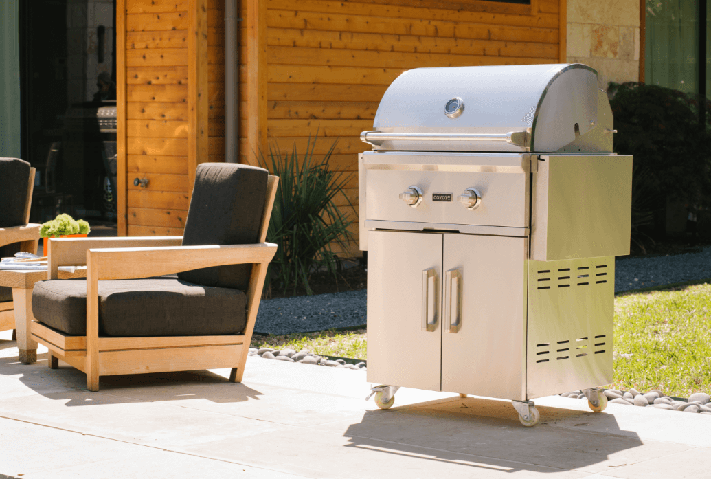 Coyote CCX2NGFS Coyote Freestanding Natural Gas Grill With Cart- 57" - Closeout Deal
