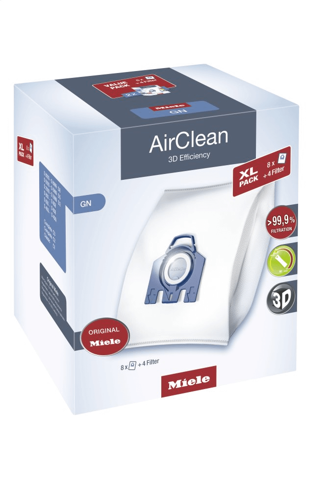 Miele XLPACKGNAIRCLEAN3D Xl-Pack Gn Airclean 3D - Xl-Pack Airclean 3D Efficiency Gn 8 Airclean Gn Dustbags At A Discount Price