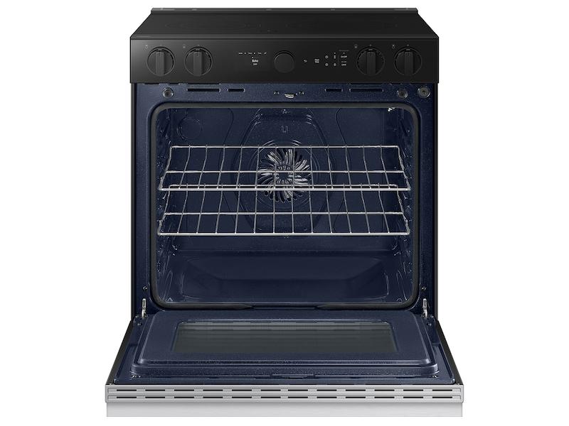 Samsung NSE6DG8700SR Bespoke 6.3 Cu. Ft. Smart Slide-In Electric Range With Smart Oven Camera & Illuminated Precision Knobs In Stainless Steel