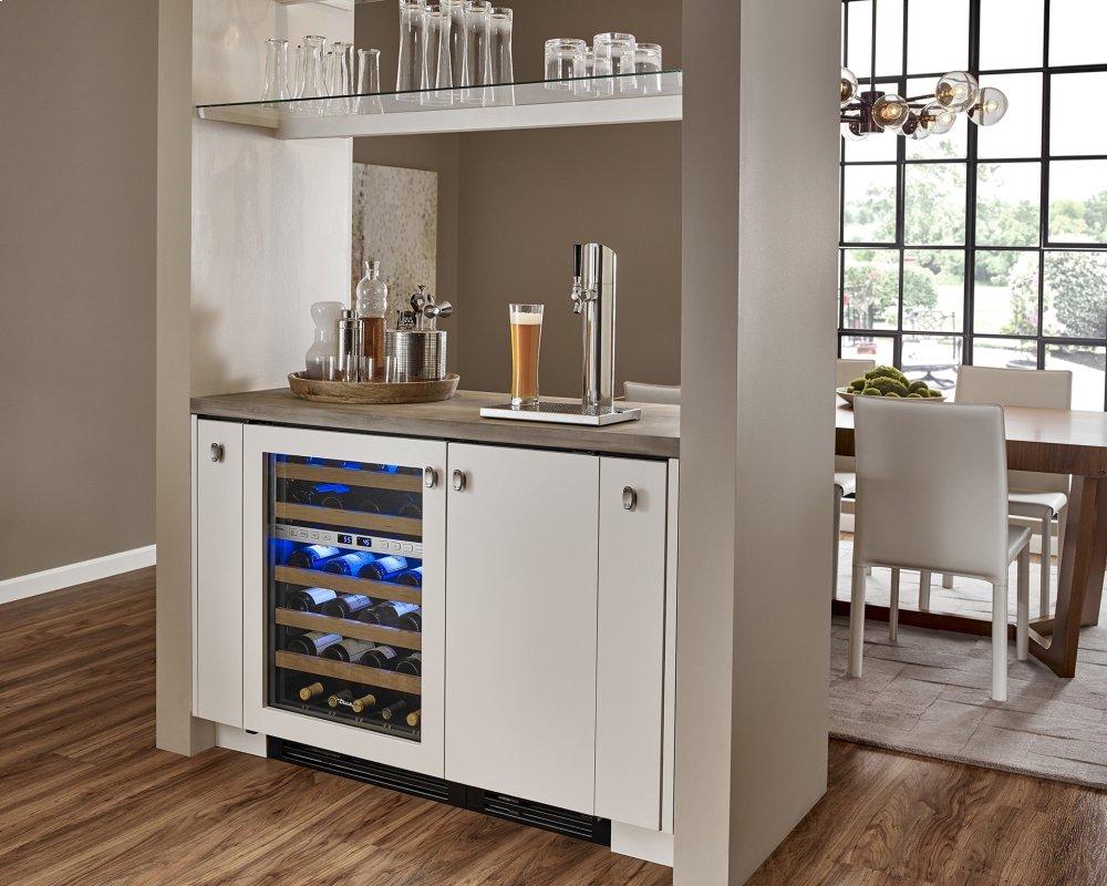 True Residential TUR15BDLOPC 15 Inch Single Tap Overlay Panel Door Left Hinge Undercounter Beverage Dispenser