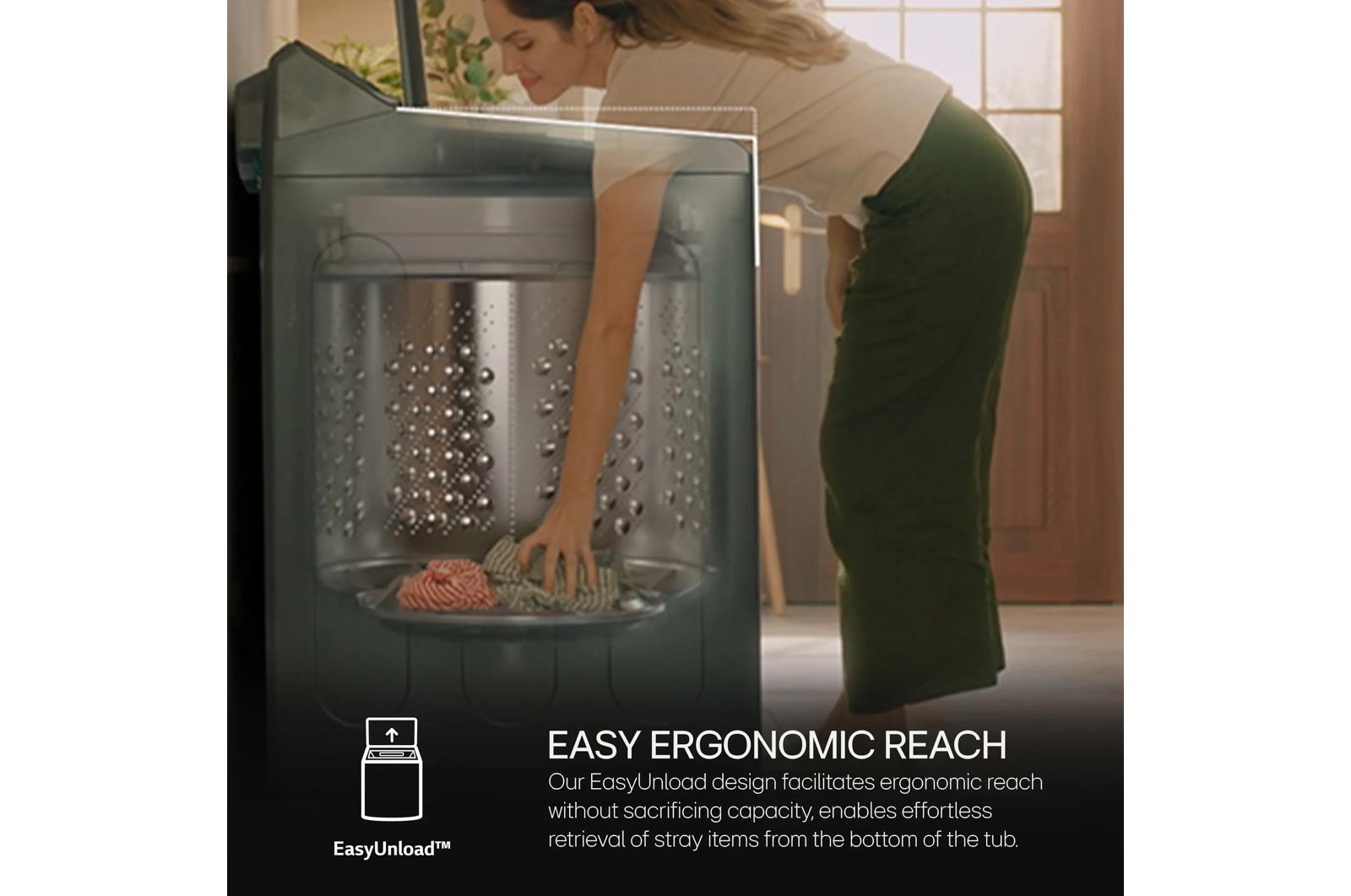 Lg WT8600CW 5.5 Cu.Ft. Mega Capacity Top Load Washer With Turbowash™ Washer With Steam, Ezdipense, Wi-Fi Connectivity, White