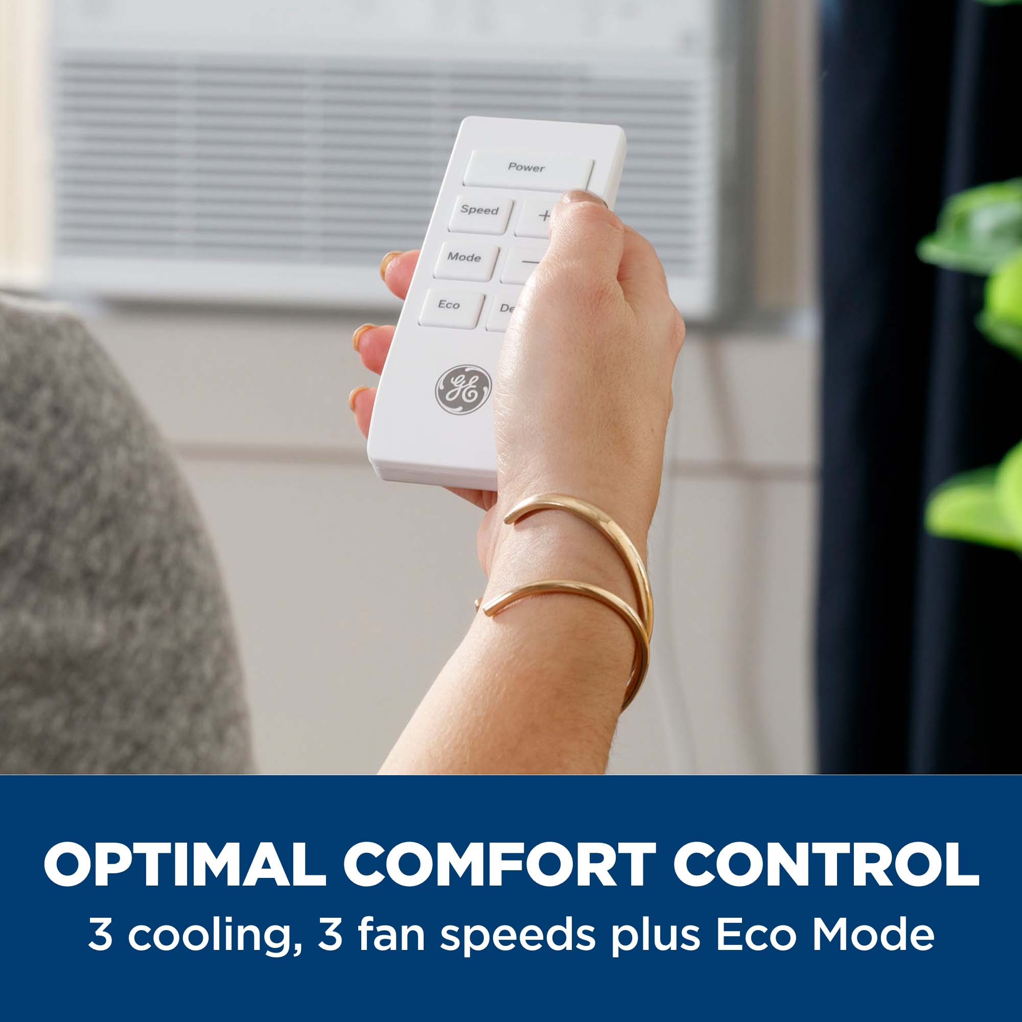 Ge Appliances AWCS12WWF Ge® 12,000 Btu Smart Electronic Window Air Conditioner For Large Rooms Up To 550 Sq. Ft.