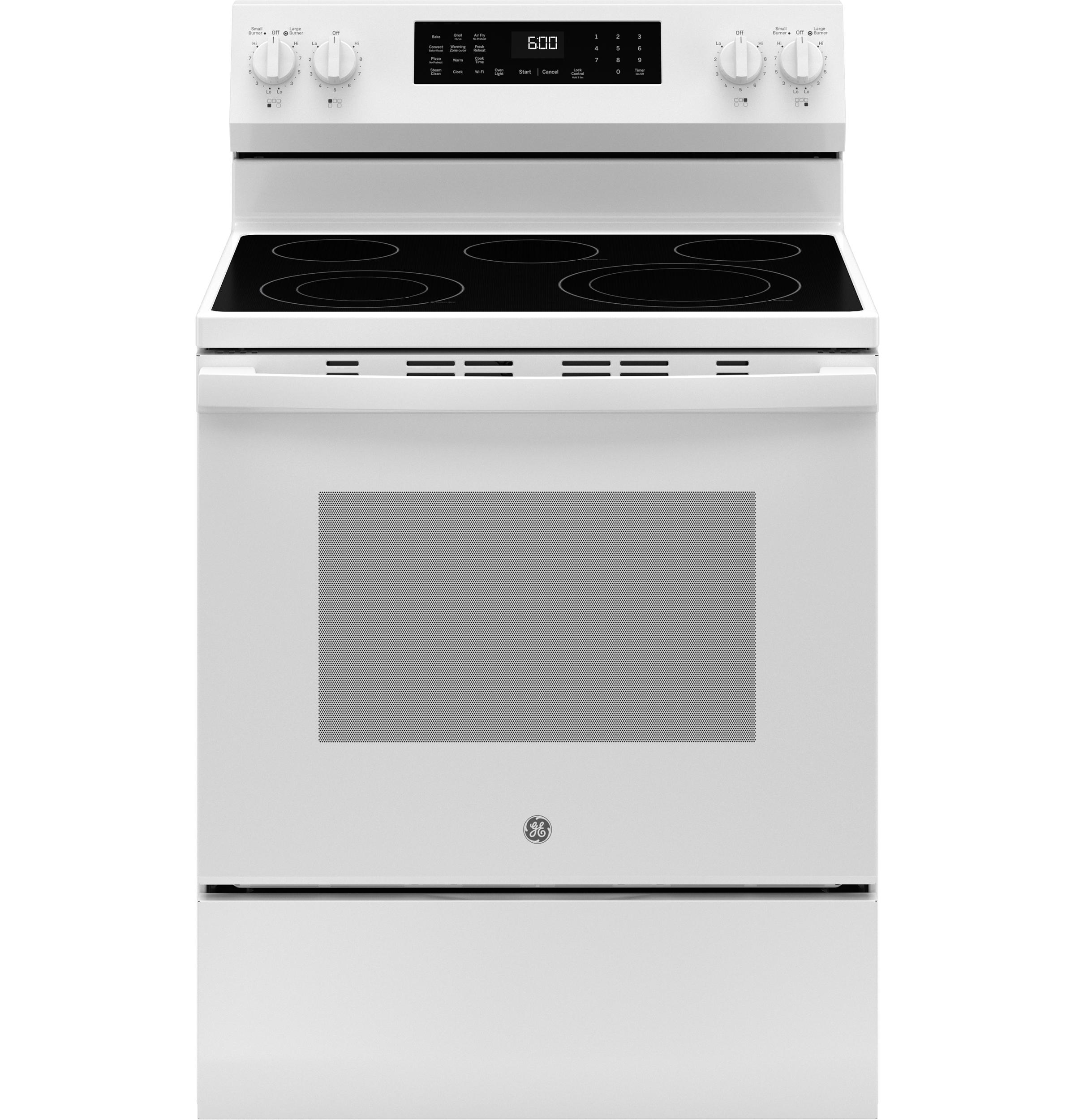 Ge Appliances GRF600AVWW Ge® 30" Free-Standing Electric Convection Range With No Preheat Air Fry And Easywash™ Oven Tray