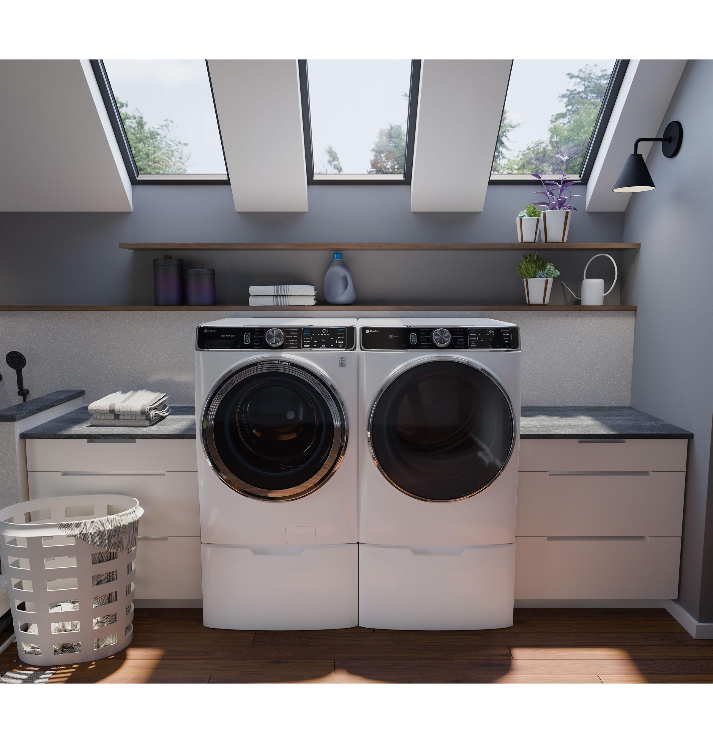 Ge Appliances PFD87GSSVWW Ge Profile™ 7.8 Cu. Ft. Capacity Smart Front Load Gas Dryer With Steam And Sanitize Cycle