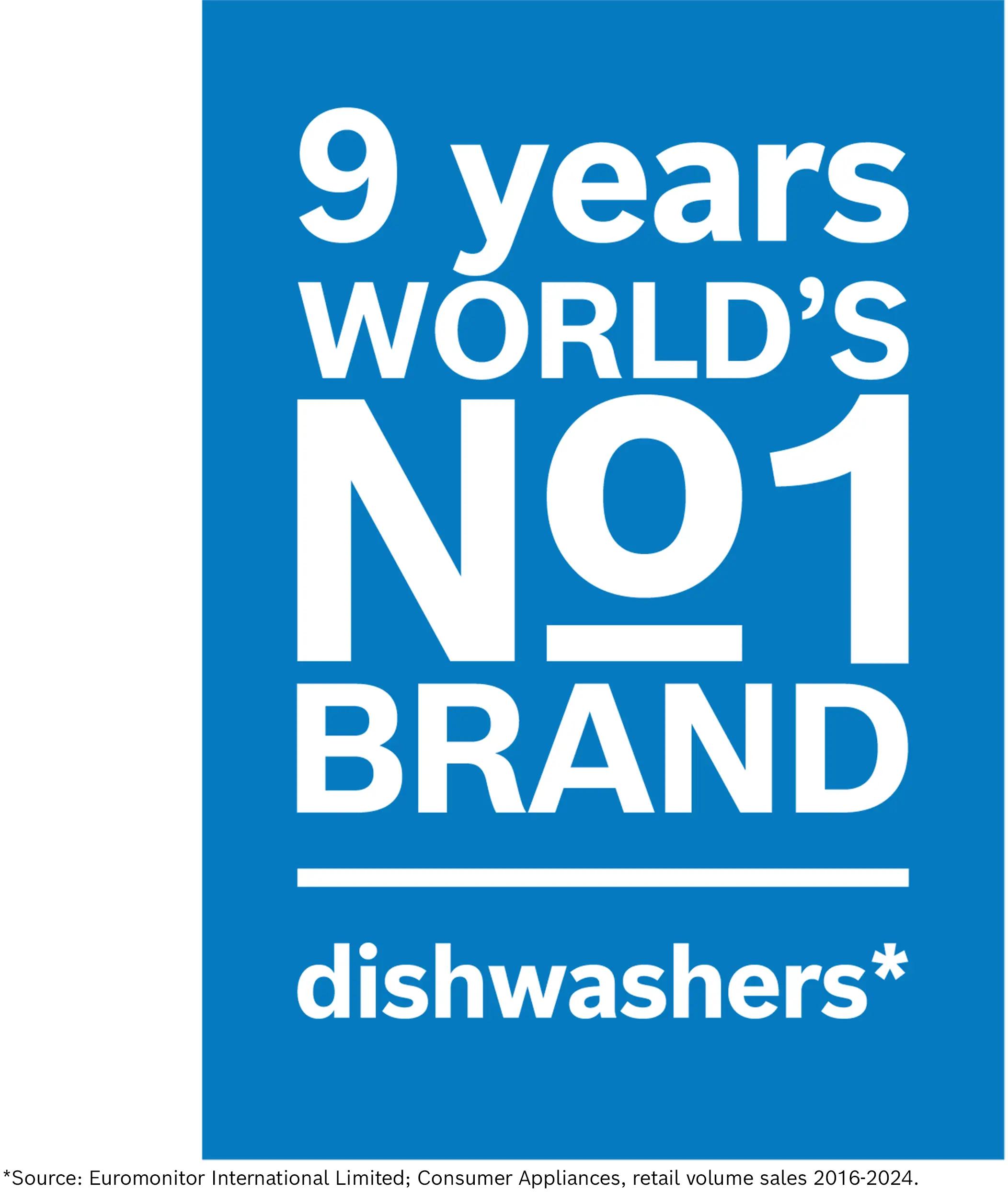 Bosch SHE43DM6N 300 Recessed Handle, 48 Dba, Standard 3Rd Rack, Puredry - Bl