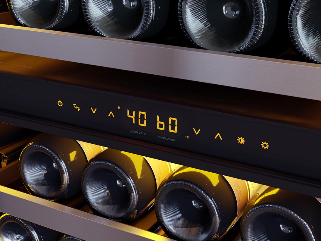 Zephyr PRW24F02CG 24" Full Size Dual Zone Wine Cooler