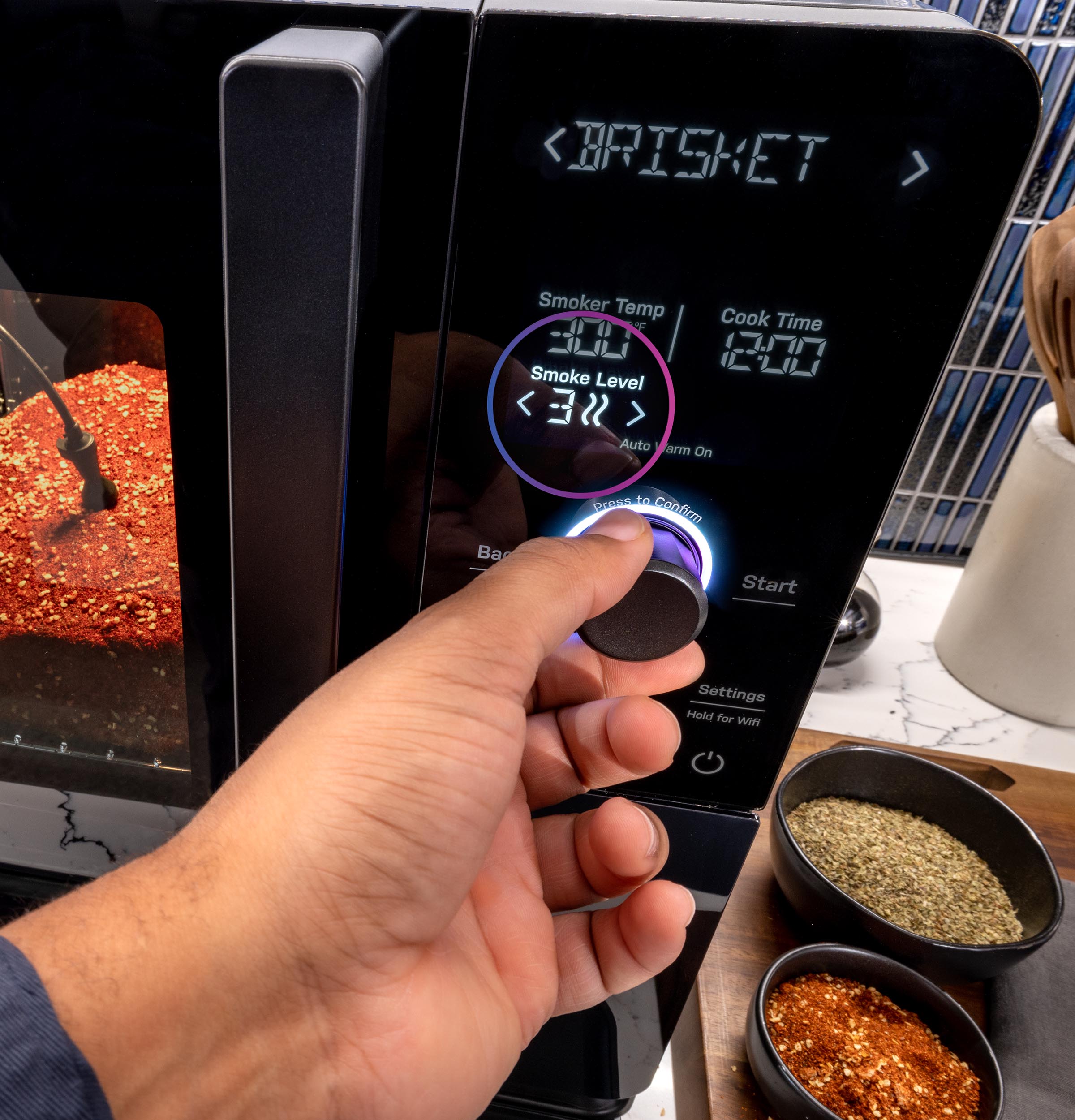 Ge Appliances P9SBAAS6VBB Ge Profile™ Smart Indoor Smoker