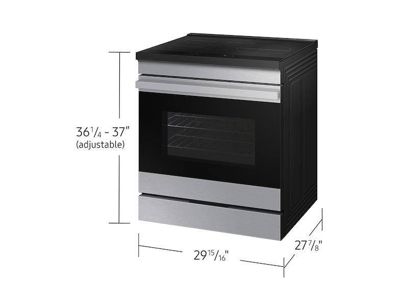 Samsung NSI6DG9500SR Bespoke 6.3 Cu. Ft. Smart Slide-In Induction Range With Ambient Edge Lighting™ & Air Sous Vide In Stainless Steel