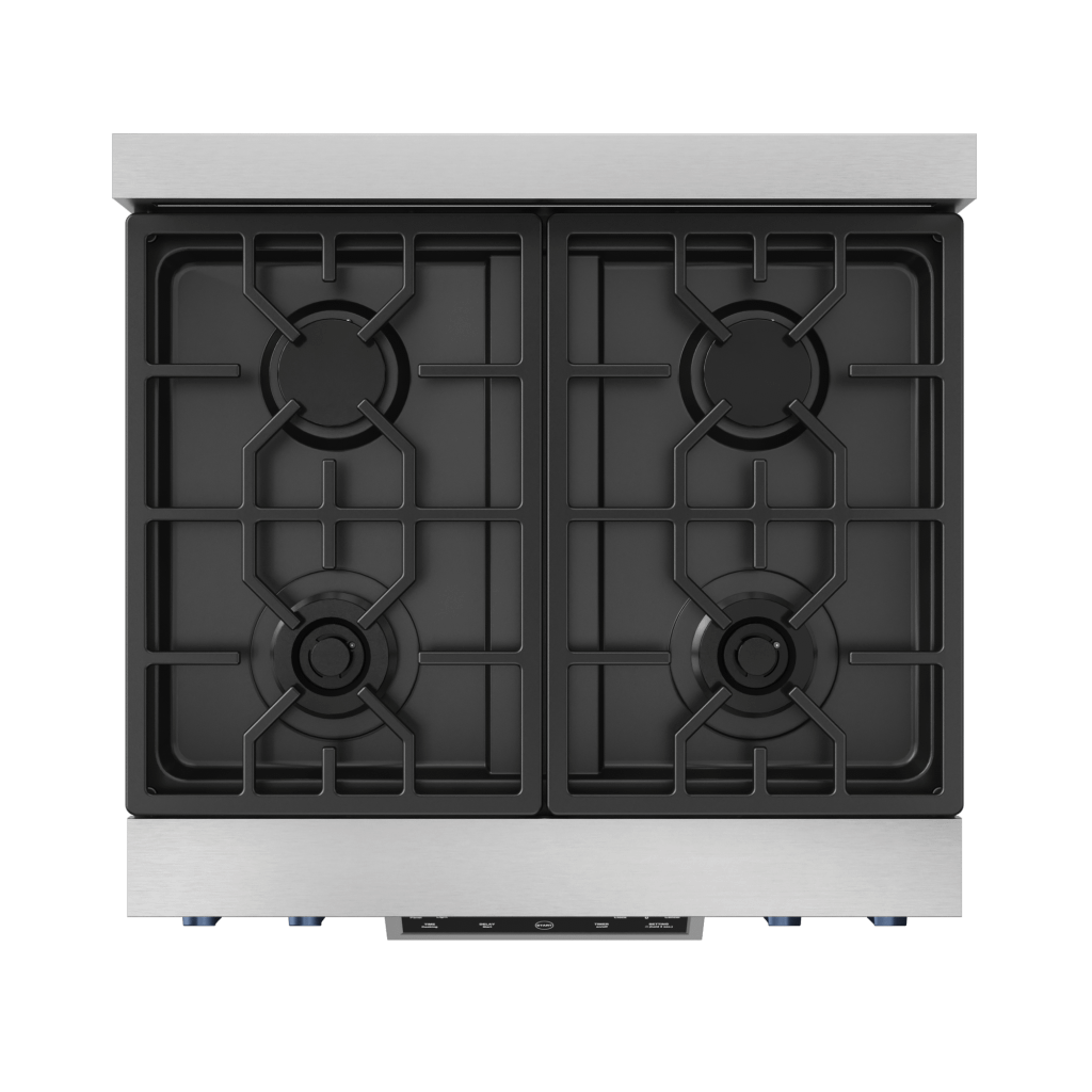 Thor Kitchen RSG30BLU 30 Inch Professional Gas Range With Tilt Panel Touch Control In Stainless Steel/Blue Gordon Ramsay Series - Rsg30-Blu