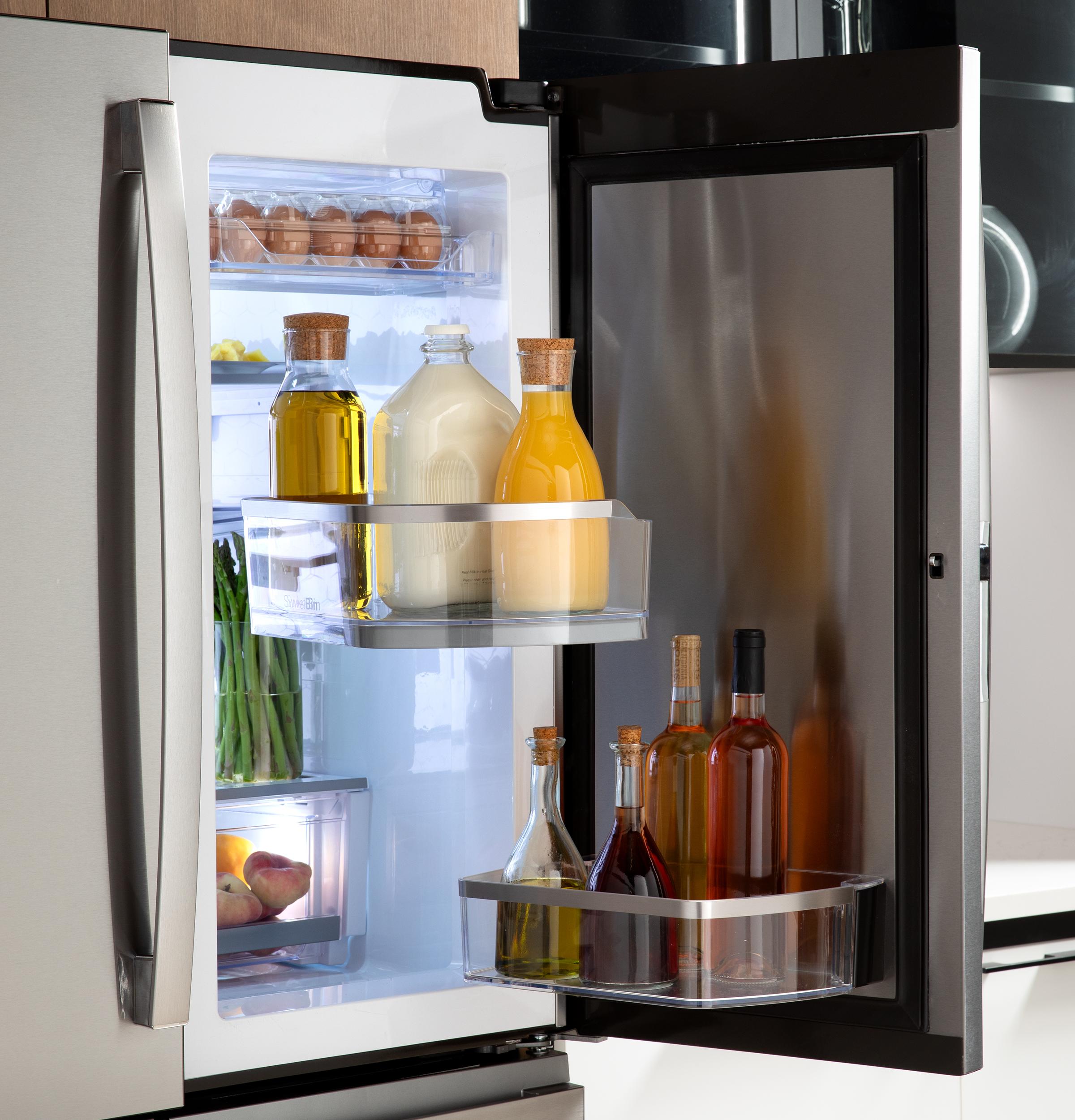 Ge Appliances PJD23BYWFS Ge Profile™ Energy Star® 23.3 Cu. Ft. Smart Counter-Depth Fingerprint Resistant 4-Door French-Door Refrigerator With Door In Door