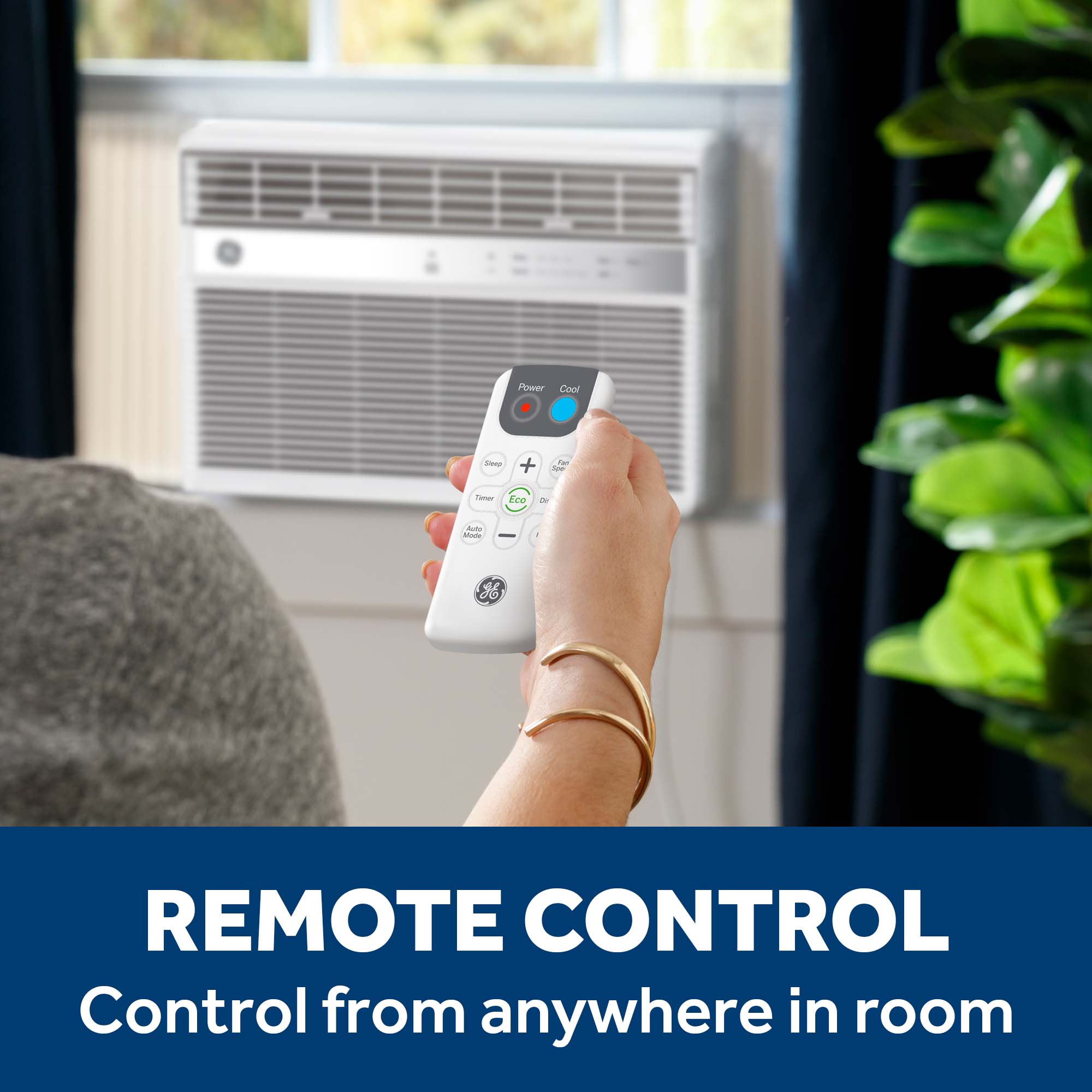 Ge Appliances AWES08WWF Ge® 8,000 Btu Smart Electronic Window Air Conditioner For Medium Rooms Up To 350 Sq. Ft.