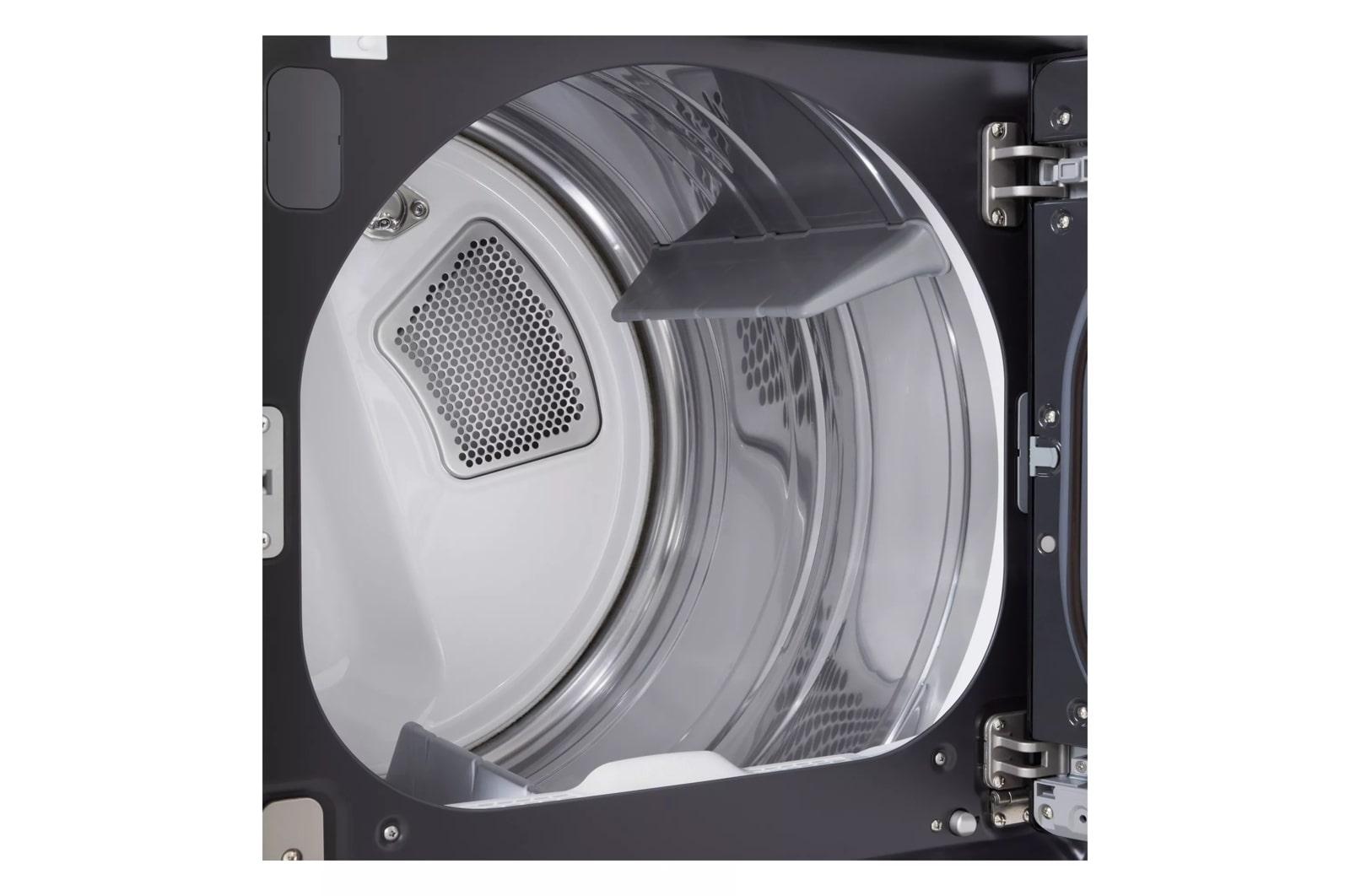 Lg DLGX8601BE 7.3 Cu. Ft. Ultra Large Capacity Rear Control Gas Dryer With Lg Easyload™ Door, Ai Sensing And Turbosteam™