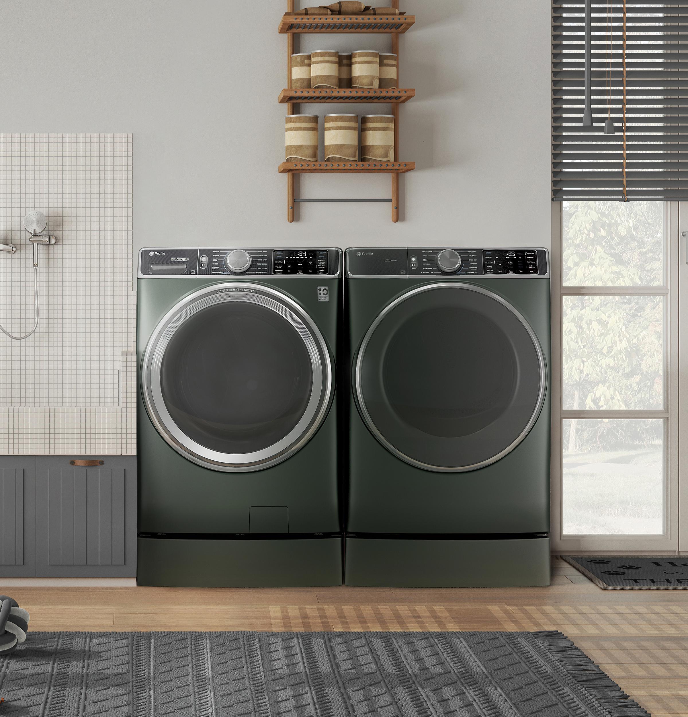 Ge Appliances PFW955SPWGN Ge Profile™ 5.5 Cu. Ft. Capacity Smart Front Load Energy Star® Steam Washer With Ultrafresh Vent System+ And Smart Wash & Smart Rinse