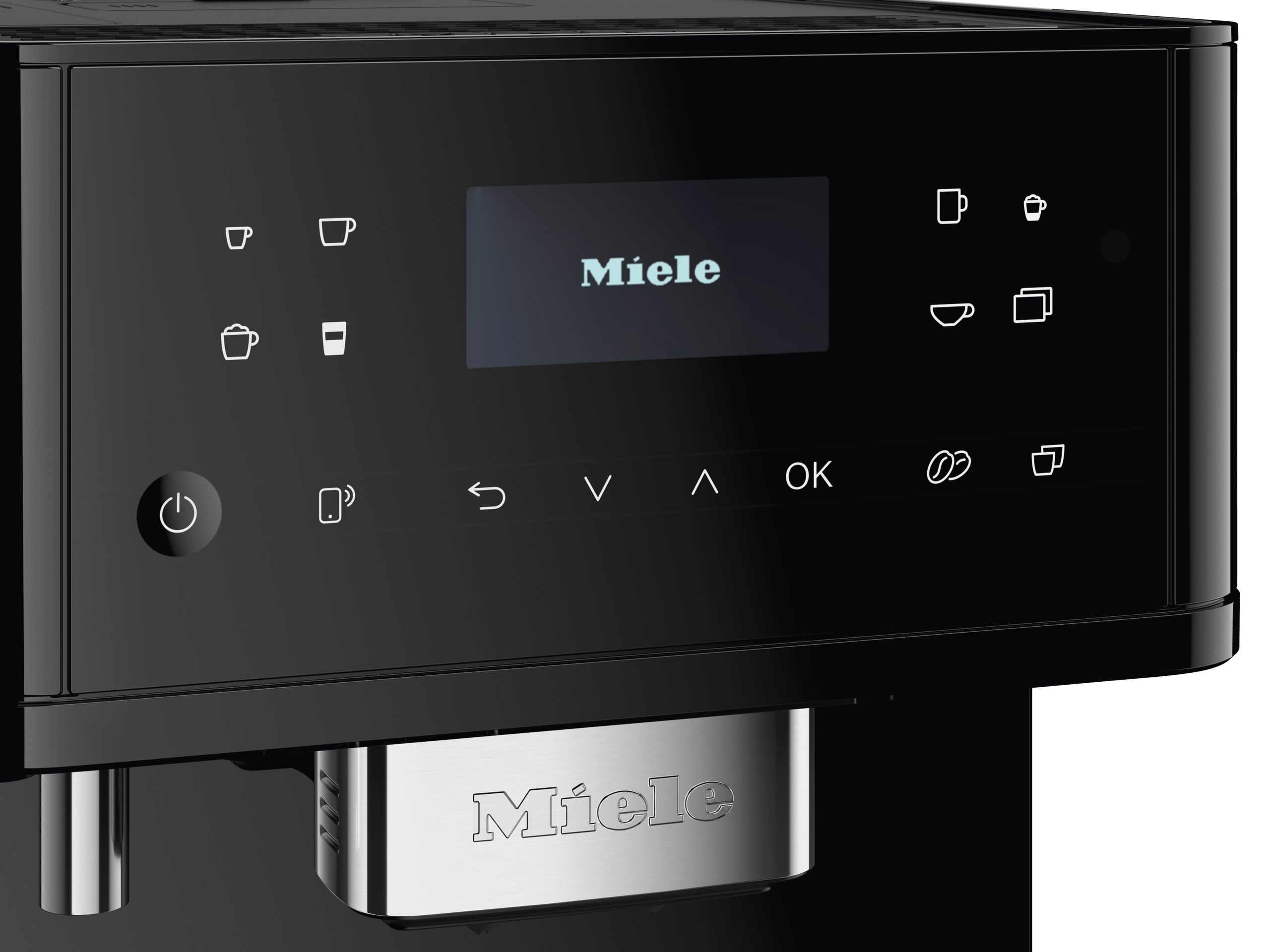 Miele CM6160OB Cm 6160 Milkperfection Obsidian Black - Countertop Coffee Machine With Wifi Conn@Ct And A Wide Selection Of Specialty Coffees For Maximum Freedom.