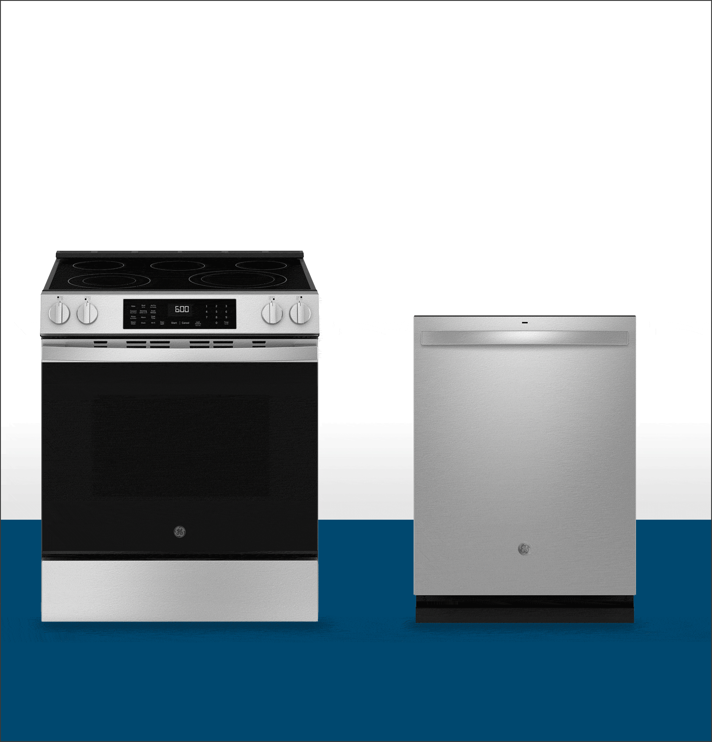 Ge Appliances GRS600AVDS Ge® 30" Slide-In Electric Convection Range With No Preheat Air Fry And Easywash™ Oven Tray