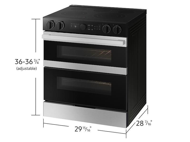Samsung NSE6DG8550SR Bespoke Smart Slide-In Electric Range 6.3 Cu. Ft. With Flex Duo™ & Illuminated Precision Knobs In Stainless Steel