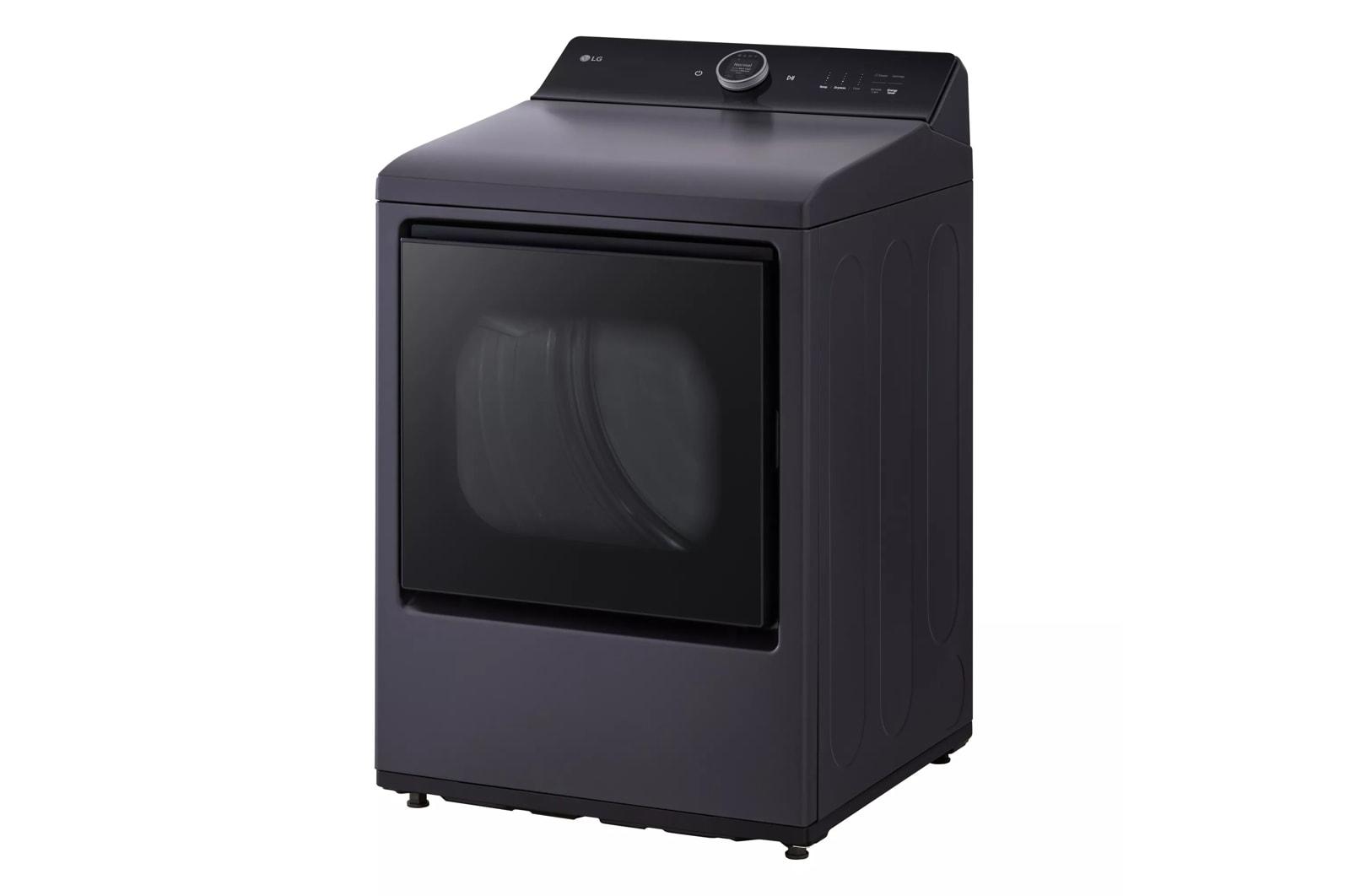 Lg DLGX8601BE 7.3 Cu. Ft. Ultra Large Capacity Rear Control Gas Dryer With Lg Easyload™ Door, Ai Sensing And Turbosteam™