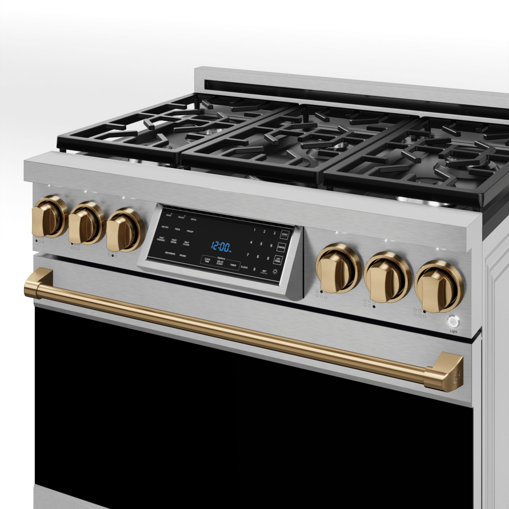 Thor Kitchen RSG36LPBRZ 36 Inch Professional Lp Range With Tilt Panel Touch Control In Stainless Steel/Bronze Gordon Ramsay Series - Rsg36Lp-Brz