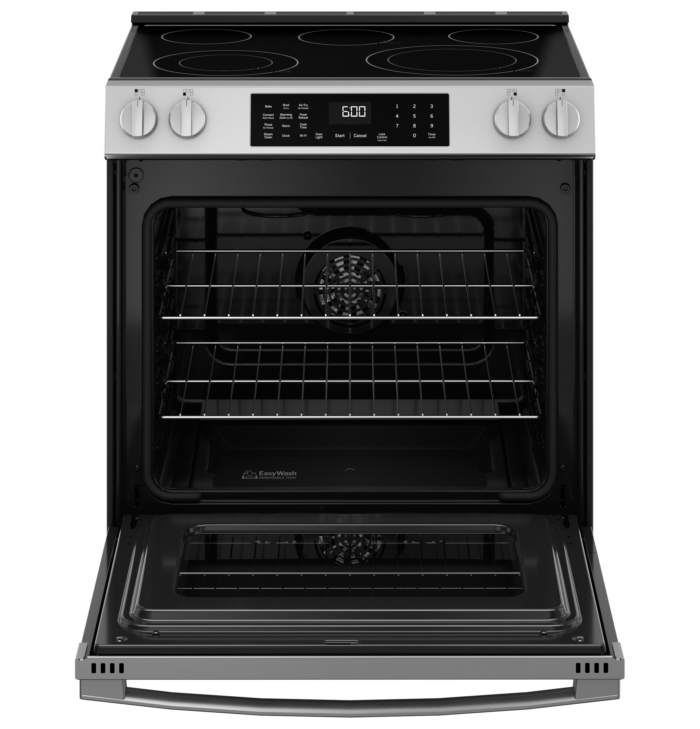 Ge Appliances GRS600AVFS Ge® 30" Slide-In Electric Convection Range With No Preheat Air Fry And Easywash™ Oven Tray