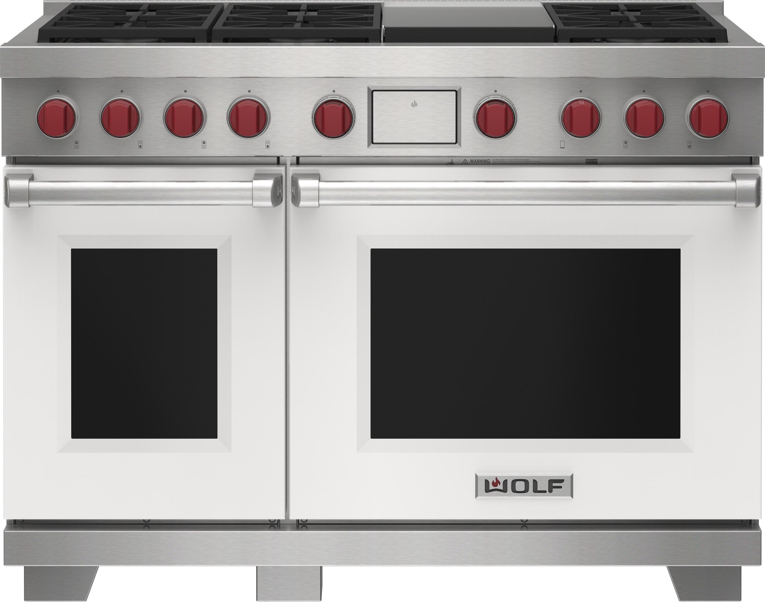 Wolf DF48650GWHPLP 48" Dual Fuel Range - 6 Burners And Infrared Griddle