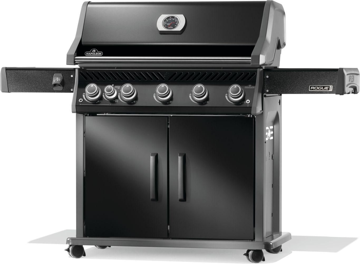 Napoleon Bbq RP625SIBNK2 Rogue Pro 625 Sib With Infrared Side Burner , Natural Gas, Black