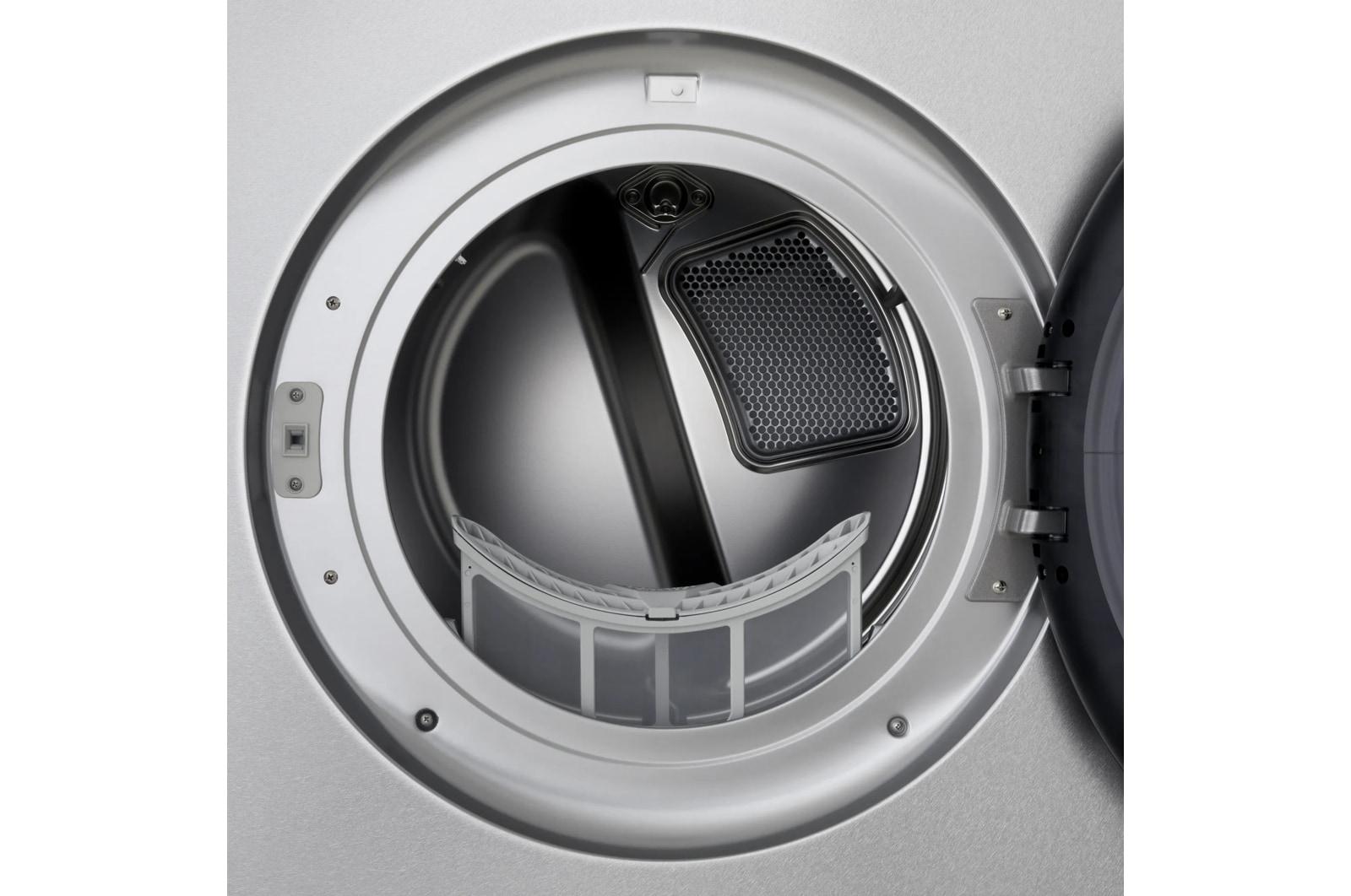 Lg DLEX9900S Lg Signature 9.0 Cu. Ft. Mega Capacity Smart Front Load Electric Dryer With Built-In Intelligence, Turbosteam® And Touch Lcd Control