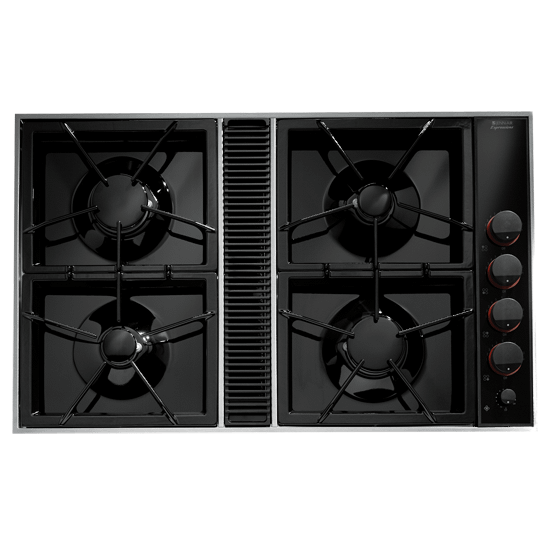 Jennair CVGX2423B Expressions Collection Gas Downdraft Cooktop, 34