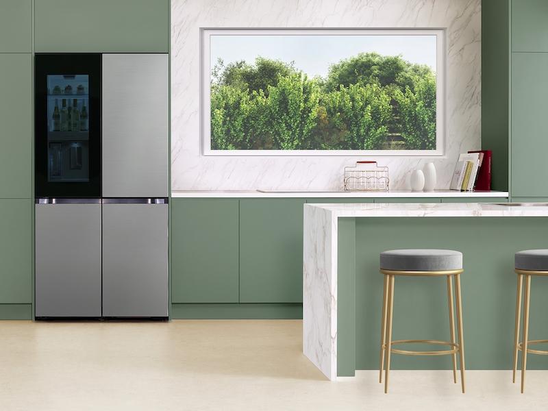 Samsung RF29DB9700QL Bespoke 4-Door Flex™ Refrigerator (29 Cu. Ft.) With Beverage Zone™ And Auto Open Door In Stainless Steel