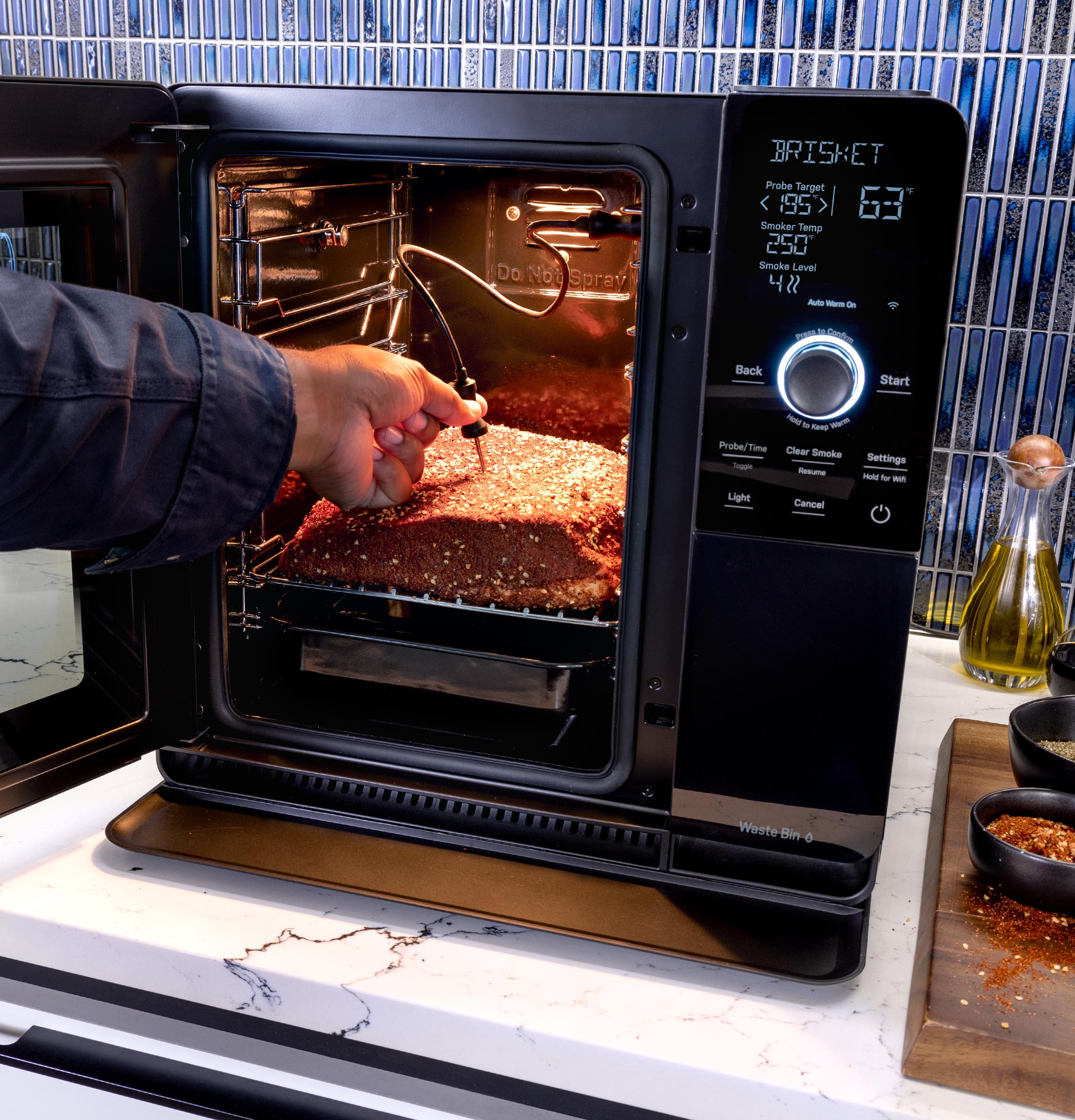 Ge Appliances P9SBAAS6VBB Ge Profile™ Smart Indoor Smoker