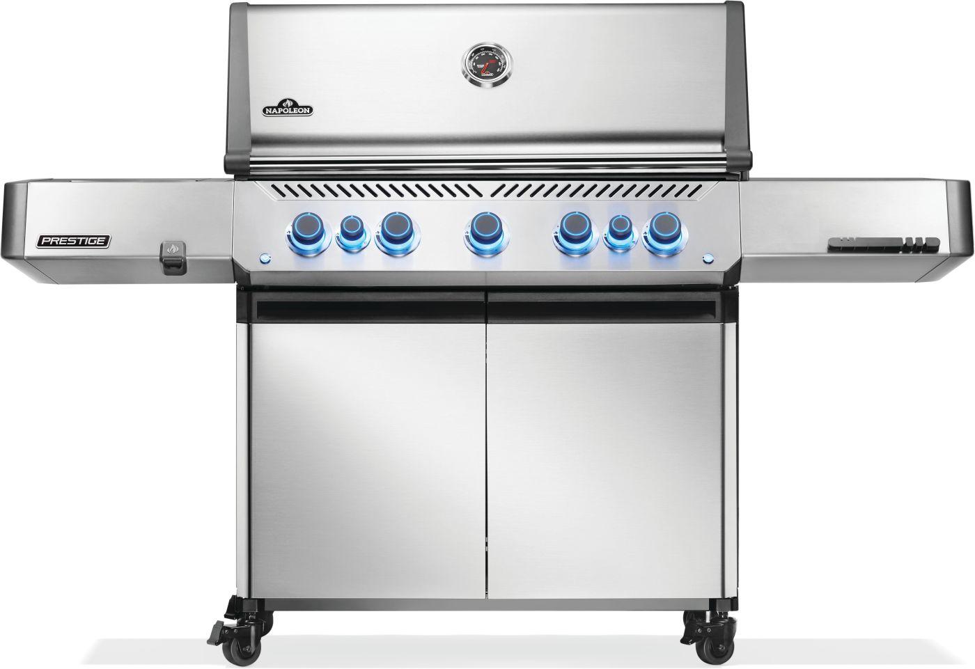 Napoleon Bbq P665VRSIBNSS Prestige 665 Rsib With Infrared Side And Rear Burner , Natural Gas, Stainless Steel