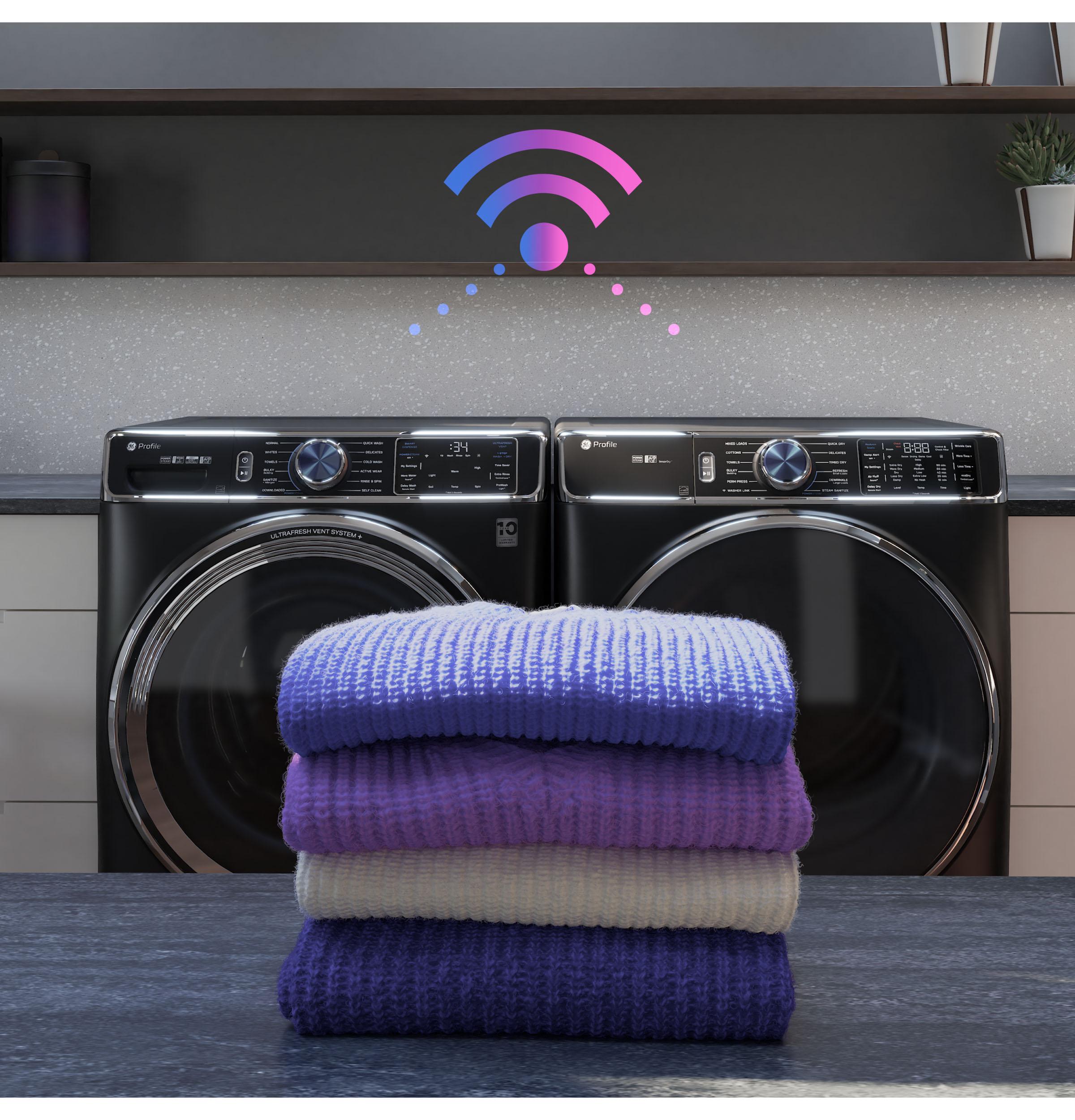 Ge Appliances PFD87GSSVWW Ge Profile™ 7.8 Cu. Ft. Capacity Smart Front Load Gas Dryer With Steam And Sanitize Cycle