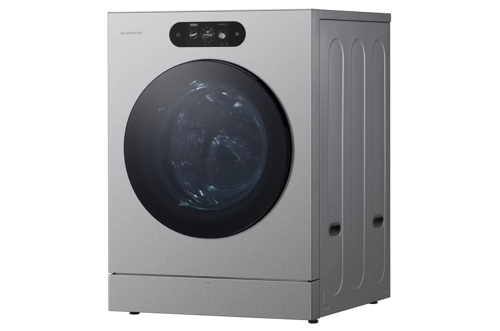 Lg WM9900HSA Lg Signature 5.8 Cu. Ft. Mega Capacity Smart Front Load Washer With Built-In Intelligence, Turbowash® 360(Degree), Ezdispense® And Touch Lcd Control