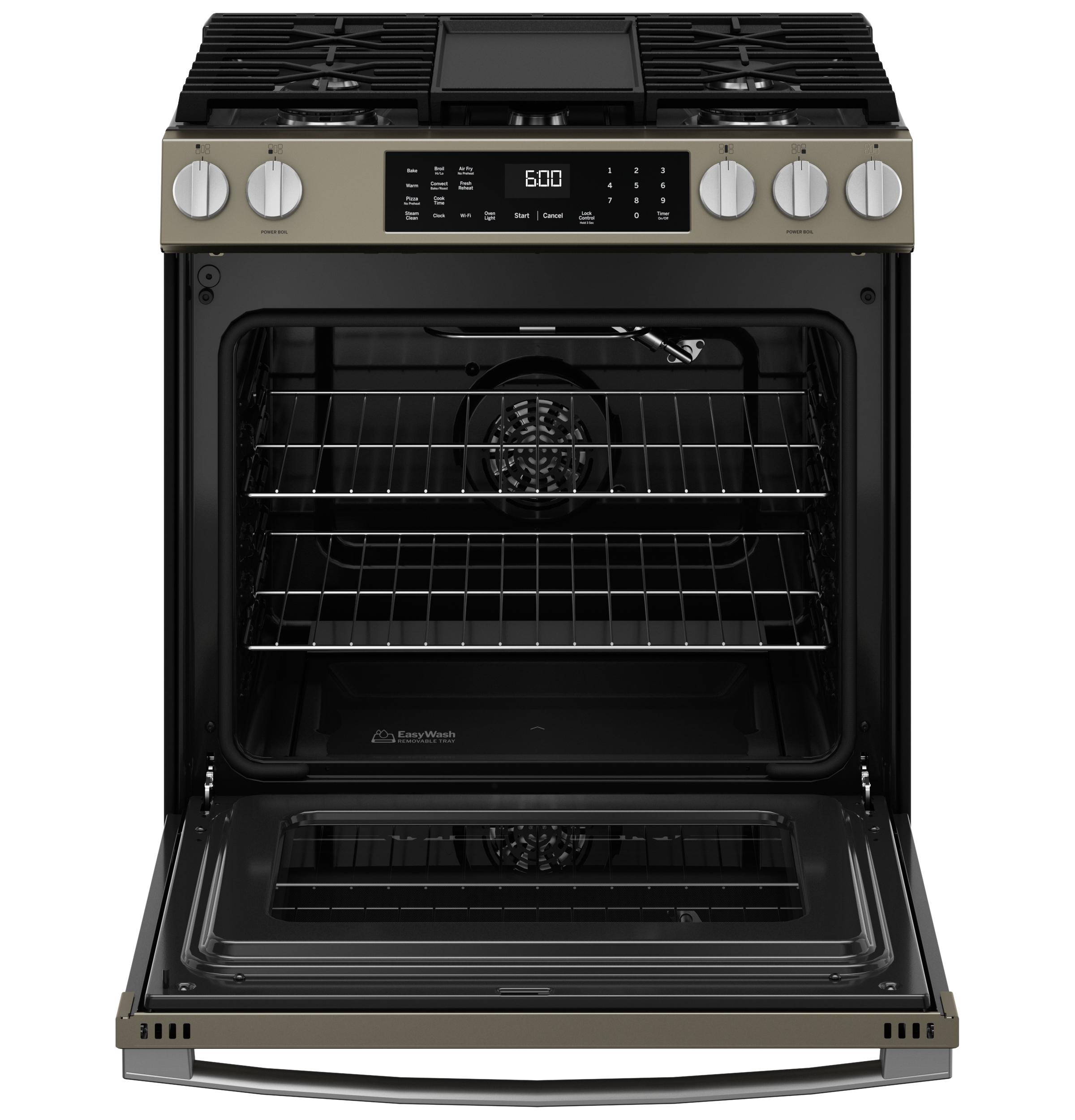 Ge Appliances GGS600AVES Ge® 30" Slide-In Front-Control Convection Gas Range With No Preheat Air Fry And Easywash™ Oven Tray