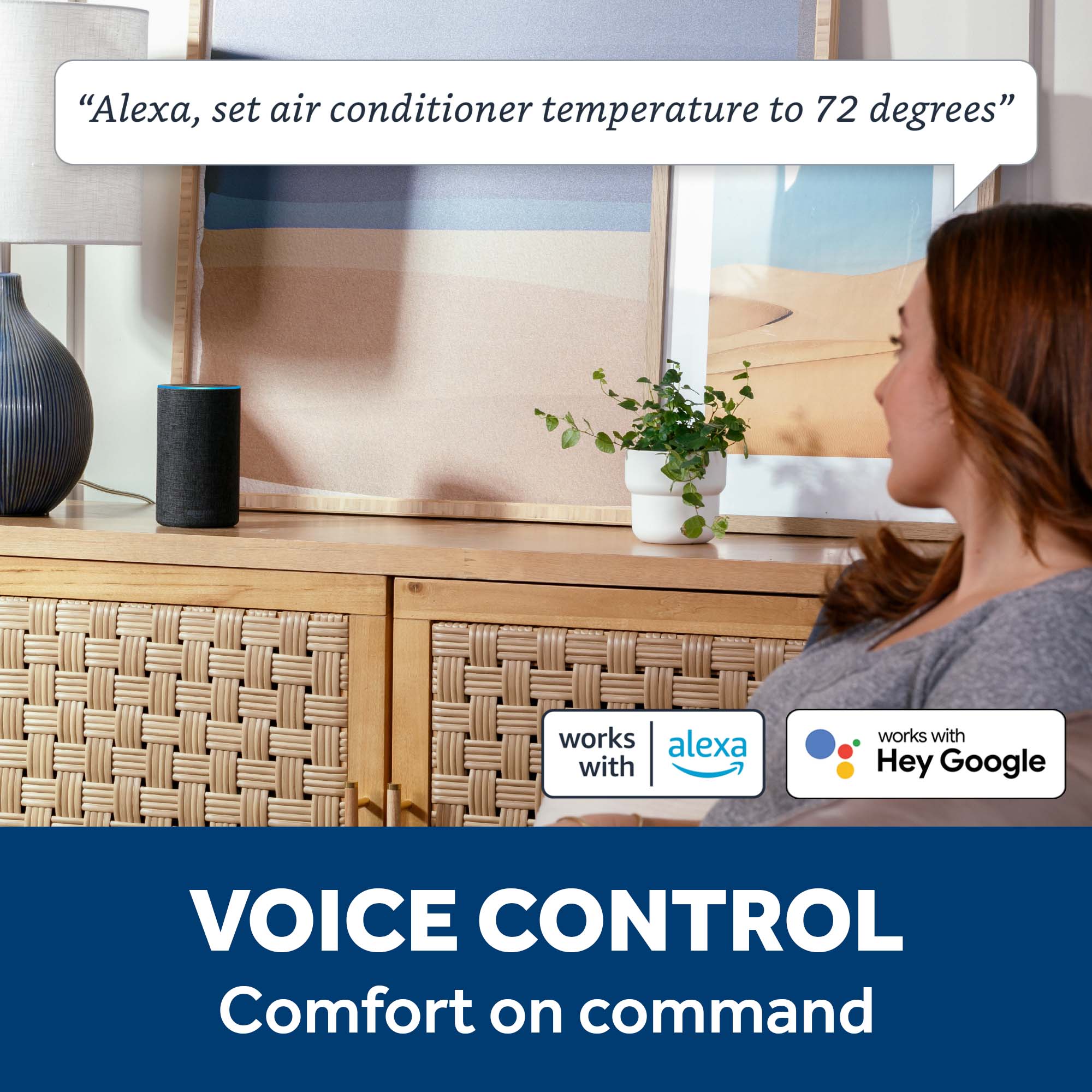 Ge Appliances AWGH08WWF Ge® 8,000 Btu Smart Heat/Cool Electronic Window Air Conditioner For Medium Rooms Up To 350 Sq. Ft.