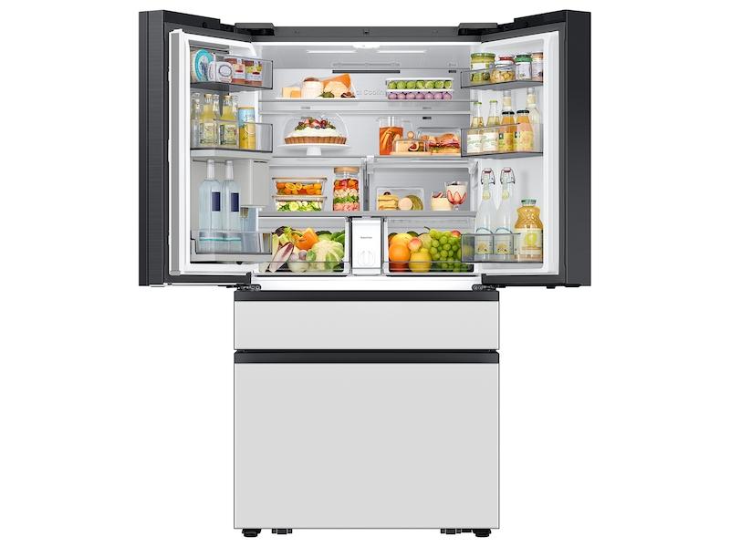 Samsung RF90F29AEW Bespoke 29 Cu. Ft. 4-Door French Door Refrigerator With Ai Family Hub™+ & Ai Vision Inside™ In White Glass