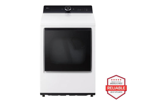 Lg DLEX8600WE 7.3 Cu.Ft. Ultra Large High Efficiency Electric Turbosteam™ Lg Easyload™ Door, Wi-Fi Connectivity, White