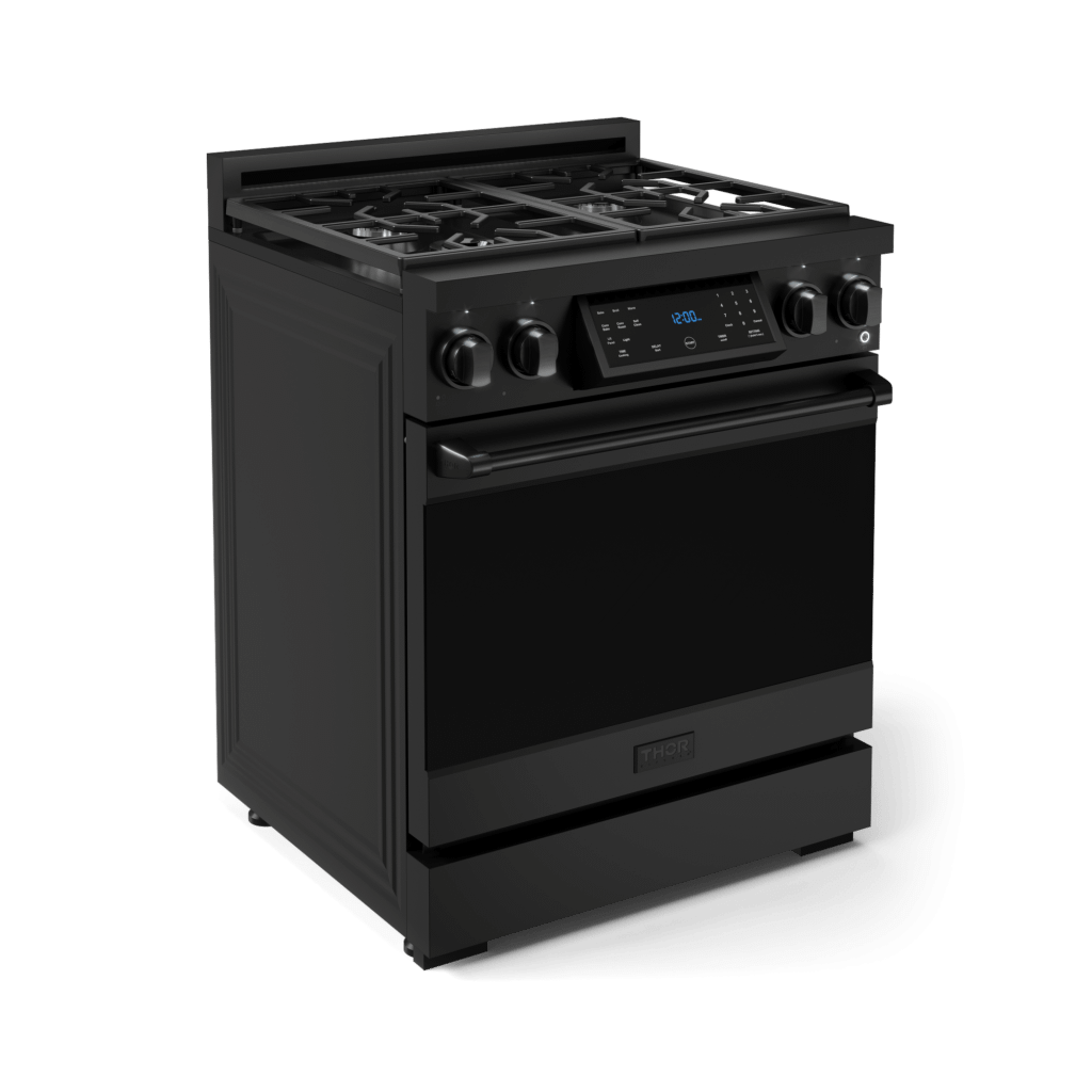 Thor Kitchen RSG30B 30 Inch Professional Gas Range With Tilt Panel Touch Control In Black Gordon Ramsay Series - Rsg30B